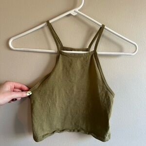 H&M Olive Green Crop Top